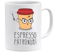 Espresso Patronum Mug | Funny Coffee Mug Gift for Women & Men | Cute Espresso Cup for Work or Home | Magical Mug for Coffee Lovers | Harry-Inspired Office Humour