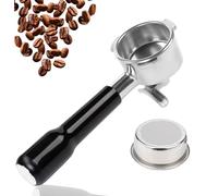 Espresso Portafilter 54mm Double Spouts - Compatible with Breville Bambino, Duo-Temp, Infuser, Barista Express, Barista Touch, Barista Pro, Sage Barista Machine - Stainless Steel with Filter Basket