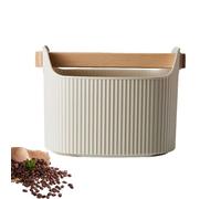 Espresso Puck Knock Box - Espresso Dump Bin Coffee Knocker - Non-Slip 1300ml Coffee Ground Dump Bin, Grind Waste Bin for Home/Offices
