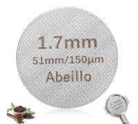Espresso Puck Screen 51mm, 1.7mm Thickness 150μm Coffe Filter Screen, Contact Shower Screen Metal Reusable Filter Coffee Screen Filter for Espresso Portafilter Filter Basket - 316 Stainless Steel