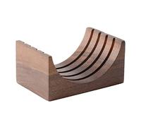 Espresso-Puck Screen Walnut-Stand Coffee Reusable Filter For Espresso-Portafilter Holder Wooden-Stand For 51/53/58mm Coffee Portafilter Stand