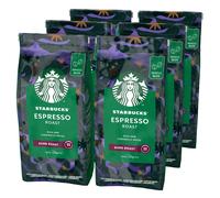 STARBUCKS Espresso Roast, Dark Roast, Whole Bean Coffee 6 x 200g