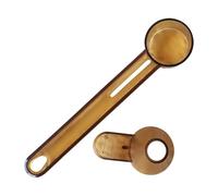 Espresso Scoop Spoon, Clear Capacity Large, Leak Proof Gear with Smart Style, Utility Aid for Daily Brew, Scoop Mate, Coffee Aid for Espresso Sugar Flour Cocoa Tea Leaves Milk 7.68x1.77x1.97 inches