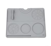 Espresso Silicone Tamping Mat Non Slip Coffee Pad with Optimal Size for Accessories Simple Maintenance and Convenient Storage (Gray)