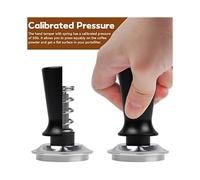 Espresso Tamper 51mm & Espresso Stirrer, Espresso Tamper, Calibrated Spring Loaded Hand Tamper Stainless Steel Base