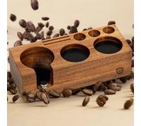 Espresso Tamping Station, Acacai Wood Tamper Station, 54-58 MM Coffee Tamper Holder, Espresso Machine Accessories