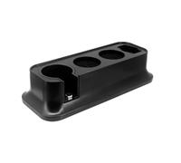 Espresso Tamping Station Plastic Coffee Tamper Station Espresso Tamper Mat Stand Tamping Holder for 51/54/58mm Portafilters, Tamper and Distributor Barista Accessories (Black)