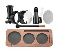 Espresso Tamping Tool - 58mm Powder Press Kit Starter Accessory Coffee Brewing Equipment Home Kitchen Set with Countertop | Agar Design