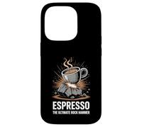 Espresso The Ultimate Rock Hammer Coffee Geologist Case for iPhone 14 Pro