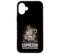 Espresso The Ultimate Rock Hammer Coffee Geologist Case for iPhone 16 Plus