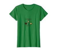 Espresso Then Prosecco Funny Coffee Wine Lovers T-Shirt, Women, Kelly Green, 3XL