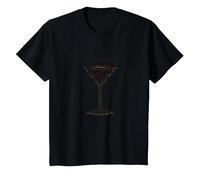 Espresso Yourself Coffee Lover Martini Glass Wordplay T-Shirt, Kids, Black, 6 Years
