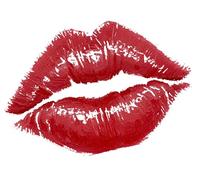 Espresso Yourself - Famous Lipstick Kiss Tattoo (4-Pack) - 3" Red Lip Print - Pop Star-Inspired Back Tattoo - Temporary Ink That Hits Different