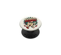 Espresso Yourself Funny Vintage Style Coffee Comic Retro Art PopSockets Adhesive PopGrip