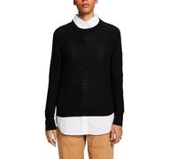 ESPRIT Women's 014ee1i311 Sweater, 001/Black, L