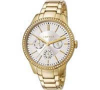 Esprit Alice Women's Quartz Watch with Silver Dial Analogue Display and Gold Stainless Steel Bracelet ES107132006