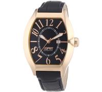 ESPRIT Collection EL101081 °F03 - Hector Men's Watch - Analogue Quartz - Black Dial - Black Leather Strap