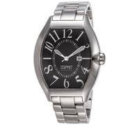 Esprit Collection EL101081F06 Hector Men's Watch Analogue Quartz, Black Dial, Silver Steel Strap