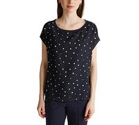 ESPRIT Collection Women's 030eo1k329 T-Shirt, Blue (400/Navy), S