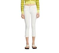 ESPRIT EDC Capri Jeans, 100/White, 34W x 26L
