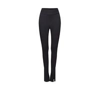 ESPRIT EDC Ribbed Leggings with Slit at Leg Cuffs, Black, M