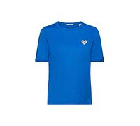 ESPRIT Women's 013ee1k327 T-Shirt, Blue, S