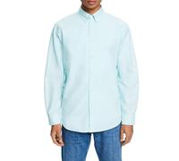 ESPRIT Men's 014ee2f301 Shirt, 390/Light Aqua Green, L
