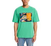 ESPRIT Men's 072cc2k309 T-Shirt, 310/Green, XS