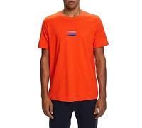 ESPRIT Men's 083cc2k304 T-Shirt, 882/Bright Orange 3, XS