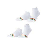 ESPRIT Men's Accent Stripe Multipack M Sn Cotton Low-Cut Patterned 2 Pairs Trainer Socks, White White-Mix 2020, 8.5-11