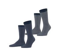 ESPRIT Men's Allover Stripe Multipack M So Cotton Patterned Socks 2 Pairs, Blue Mix 0060, 8.5-11