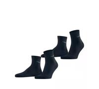 ESPRIT Men's Basic Uni 2-Pack M Sso Cotton Plain Socks 2 pairs, Blue Marine 6120, 8.5-11