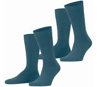 Esprit Mens Basic Uni 2 Pack Socks - Peacock Blue