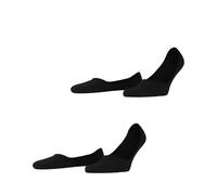 ESPRIT Men's Basic Uni Multipack M In Cotton No-Show Plain 2 Pairs Liner Socks, Black 3000, 5.5-8