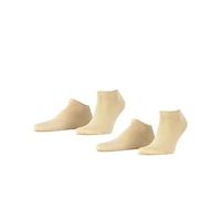 ESPRIT Men's Basic Uni Multipack M Sn Cotton Low-Cut Plain 2 Pairs Trainer Socks, Beige Cream 4011, 8.5-11