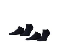 ESPRIT Men's Basic Uni Multipack M Sn Cotton Low-Cut Plain 2 Pairs Trainer Socks, Blue Marine 6120, 8.5-11