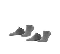 ESPRIT Men's Basic Uni Multipack M Sn Cotton Low-Cut Plain 2 Pairs Trainer Socks, Grey Light Melange 3390, 5.5-8
