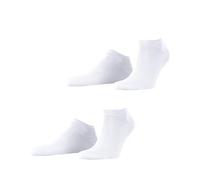 ESPRIT Men's Basic Uni Multipack M Sn Cotton Low-Cut Plain 2 Pairs Trainer Socks, White 2000, 8.5-11
