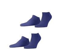 ESPRIT Men's Basic Uni Multipack M Sn Cotton Low-Cut Plain Trainer Socks 2 Pairs, Blue Deep 6046, 8.5-11