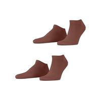 ESPRIT Men's Basic Uni Multipack M Sn Cotton Low-Cut Plain Trainer Socks 2 Pairs, Brown Tabasco 5266, 5.5-8