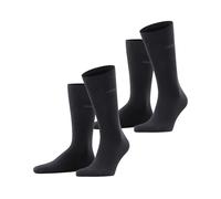ESPRIT Men's Basic Uni Multipack M So Cotton Plain Socks 2 Pairs, Black 3000, 5.5-8