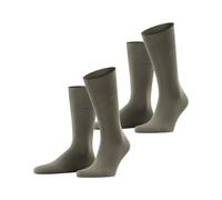 ESPRIT Men's Basic Uni Multipack M So Cotton Plain 2 Pairs Socks, Green Thymian 7821, 11.5-14