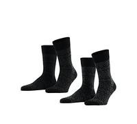 ESPRIT Men's Fair Isle 2-Pack Socks, Wool Lyocell, Multicolor (Sortiment 10), 8.5-11 (Pack Of 2)