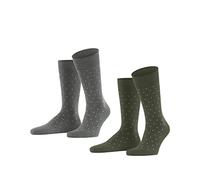 ESPRIT Men's Fine Dot 2-Pack M SO Cotton Patterned 2 Pairs Socks, Multicolor (Sortiment 0030), 5.5-8