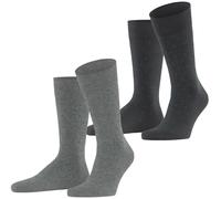 Esprit Mens Fine Dot 2 Pack Socks - Grey/Petrol Grey
