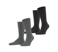 ESPRIT Men's Fine Dot Multipack M So Cotton Patterned Socks 2 Pairs, Grey Mix 0150, 8.5-11