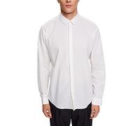 ESPRIT Men's 102eo2f307 Shirt, 100/White, L