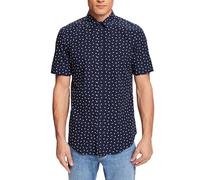 ESPRIT Men's 044ee2f321 Shirt, 400/Navy, XXL