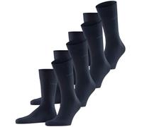 ESPRIT Men's Solid M So Cotton Plain multipack Socks, Blue Marine 6120, 6.5-11
