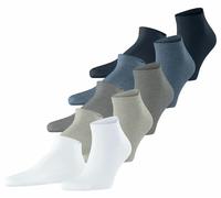 ESPRIT Men's Solid-Mix Multipack M Sn Cotton Low-Cut Plain 5 Pairs Trainer Socks, Multicolor Blue Grey White Mix 0020, 6.5-11